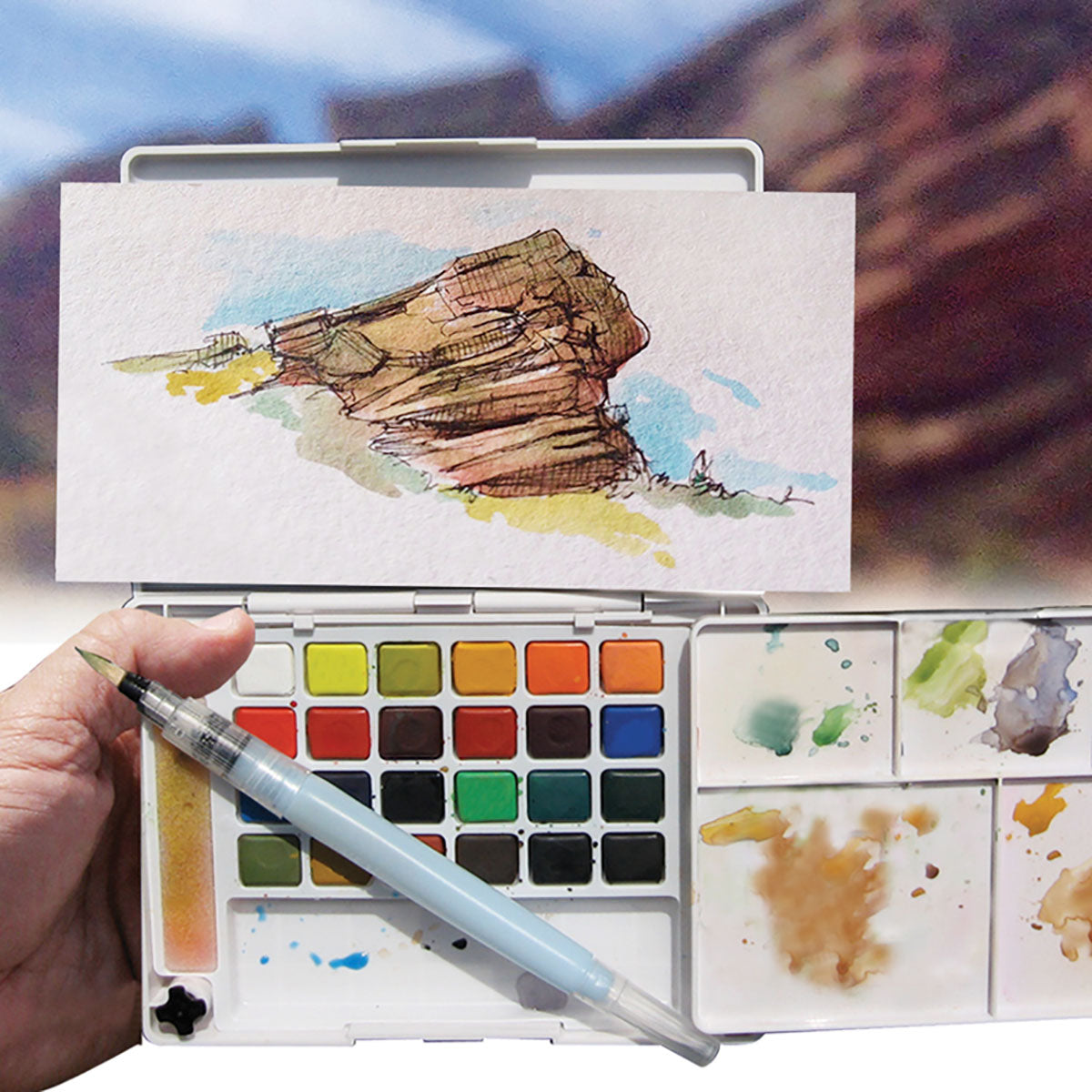 Sakura Koi Water Colors Pocket Field Sketch Box 72 set