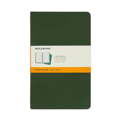 Moleskine Cahier Large Journal Ruled Set of 3