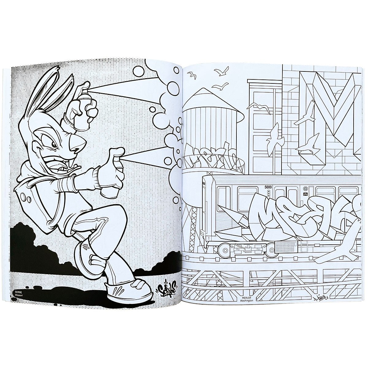 American Graffiti Coloring Book