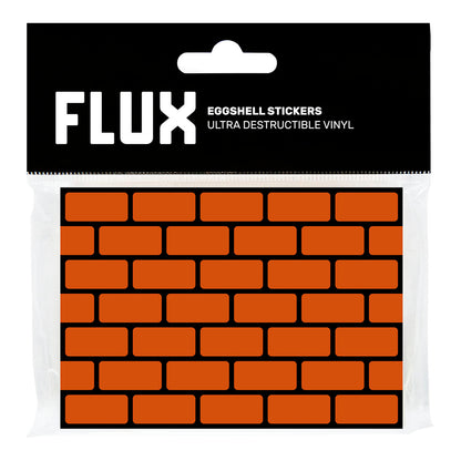 FLUX Eggshell Stickers 50 pcs Bricks Orange