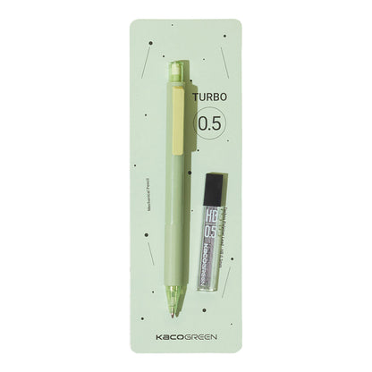 KACO Turbo Mechanical Pencil Green 0.5 mm + HB Leads