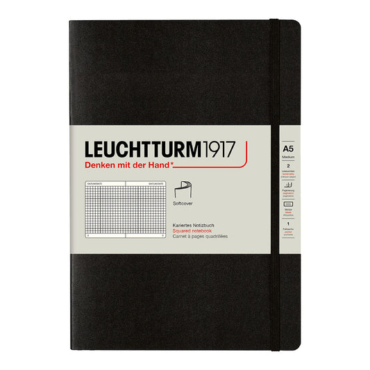 Leuchtturm1917 Notebook A5 Soft Cover, Squared