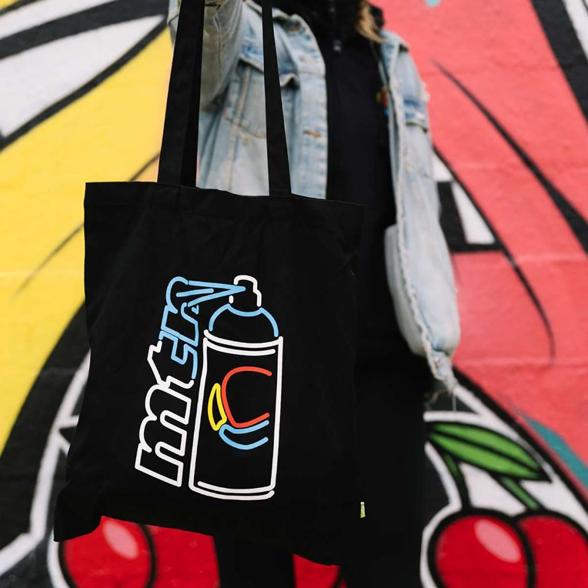 MTN Neon Black Tote Bag