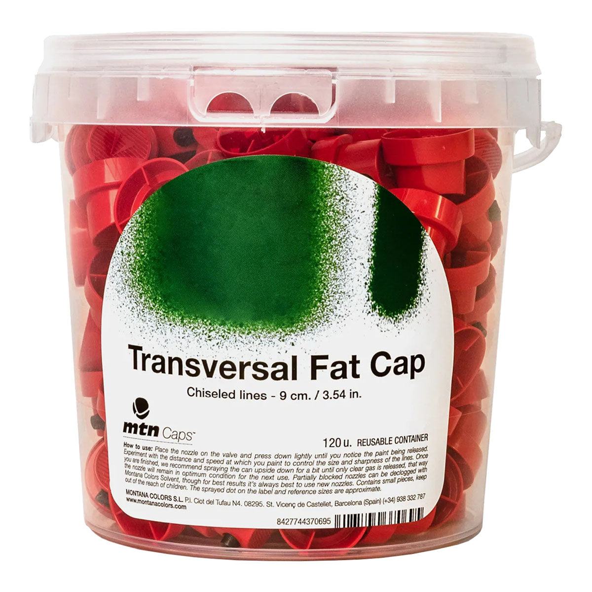 MTN Transversal Fat Cap Bucket, 120 Caps