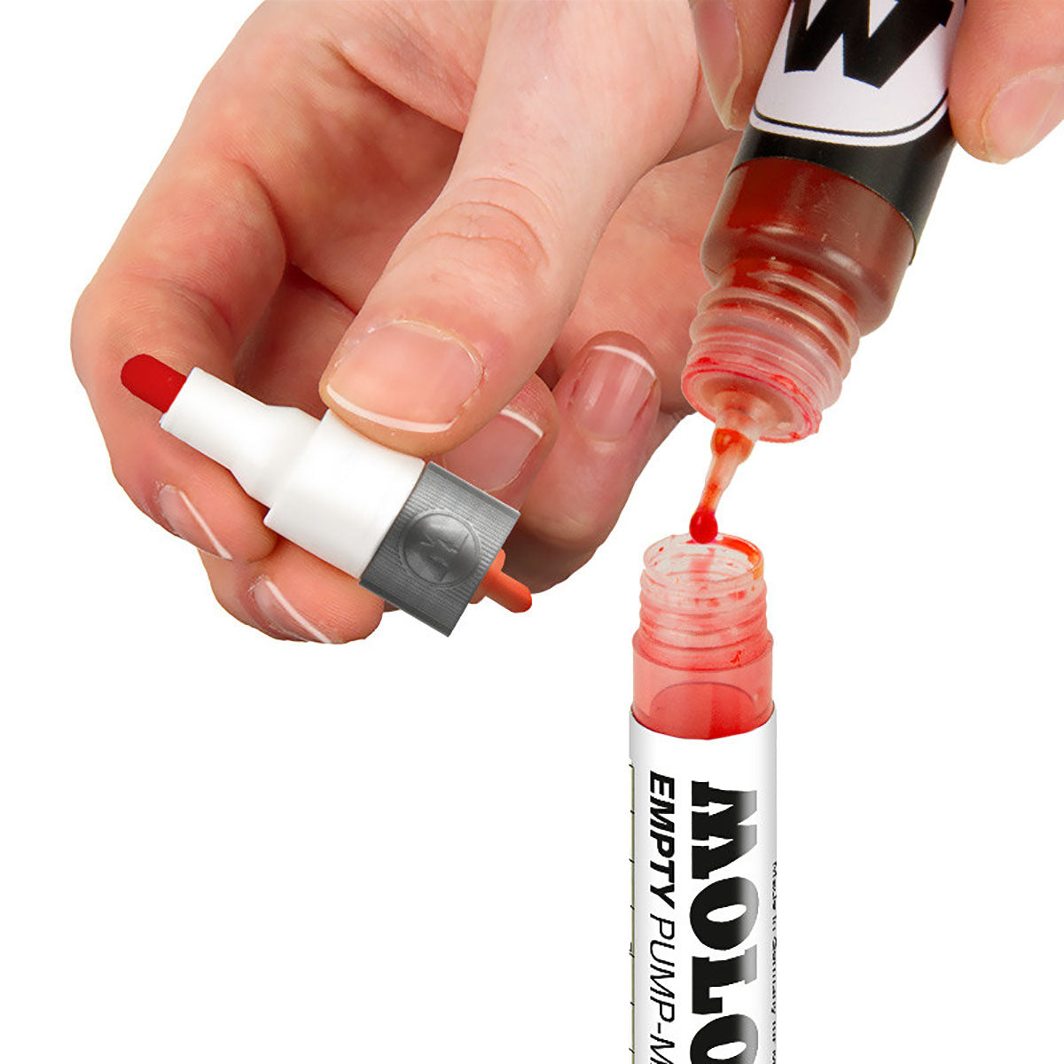 Molotow 111EM Empty Marker 2 mm With Refill Extension 2 Set