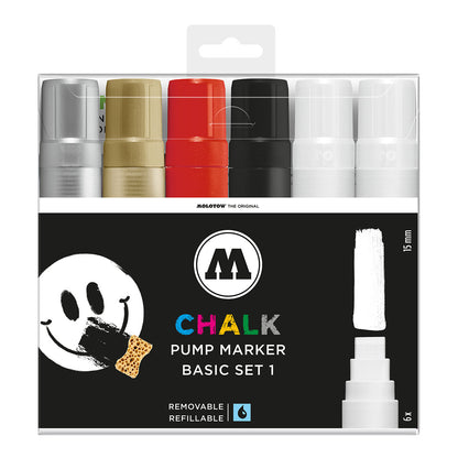 Molotow Chalk Marker 15 mm Basic 6 Set