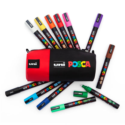 Uni Posca PC-5M Pen Case 12 set Main Colors – UNFADE