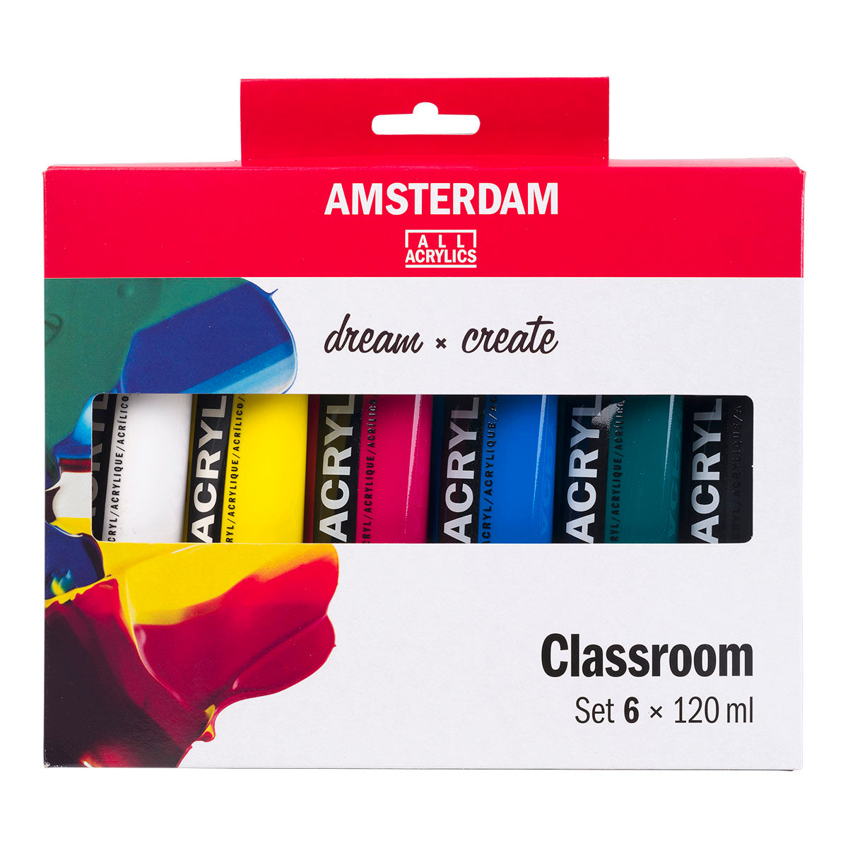 Amsterdam Standard Acrylic Paint 120 ml 6 Set Classroom