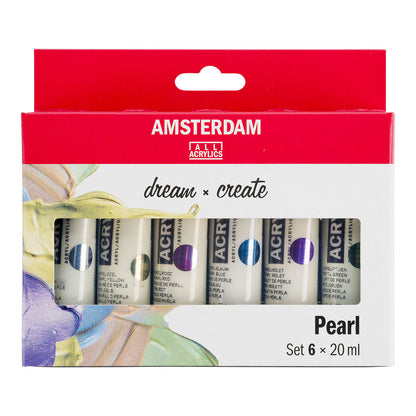 Amsterdam Standard Acrylic Paint 20 ml 6 Set Pearl