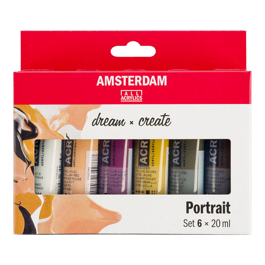 Amsterdam Standard Acrylic Paint 20 ml 6 Set Portrait