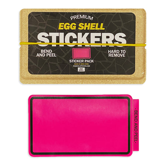 Egg Shell Stickers Pink Line Border 80 pcs