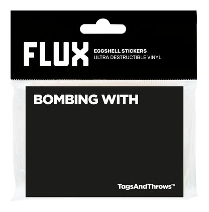 FLUX x TagsAndThrows Bombing With Eggshell Stickers 50 pcs