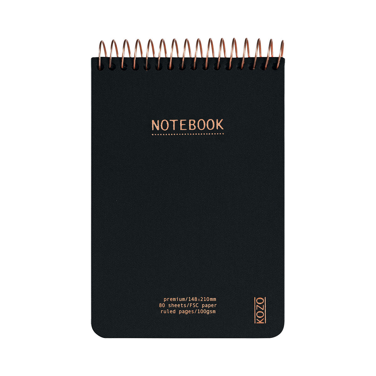 Kozo Premium A6 Notebook Ruled 160 Pages