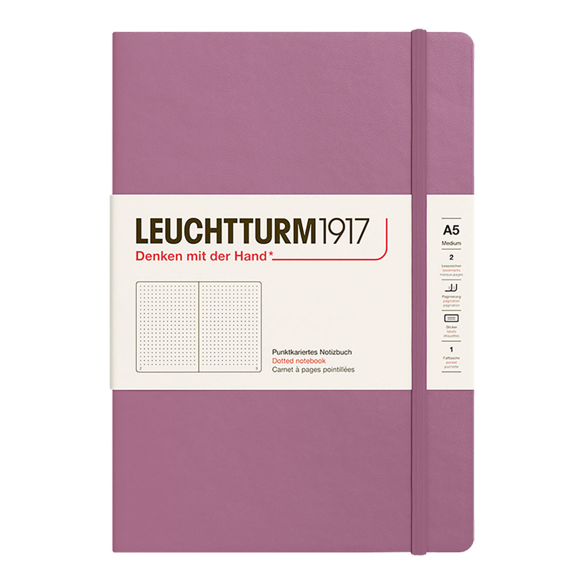 Leuchtturm1917 Notebook A5 Hard Cover, Dotted