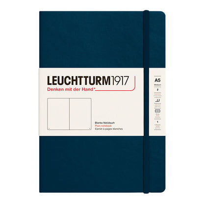 Leuchtturm1917 Notebook A5 Hard Cover, Plain