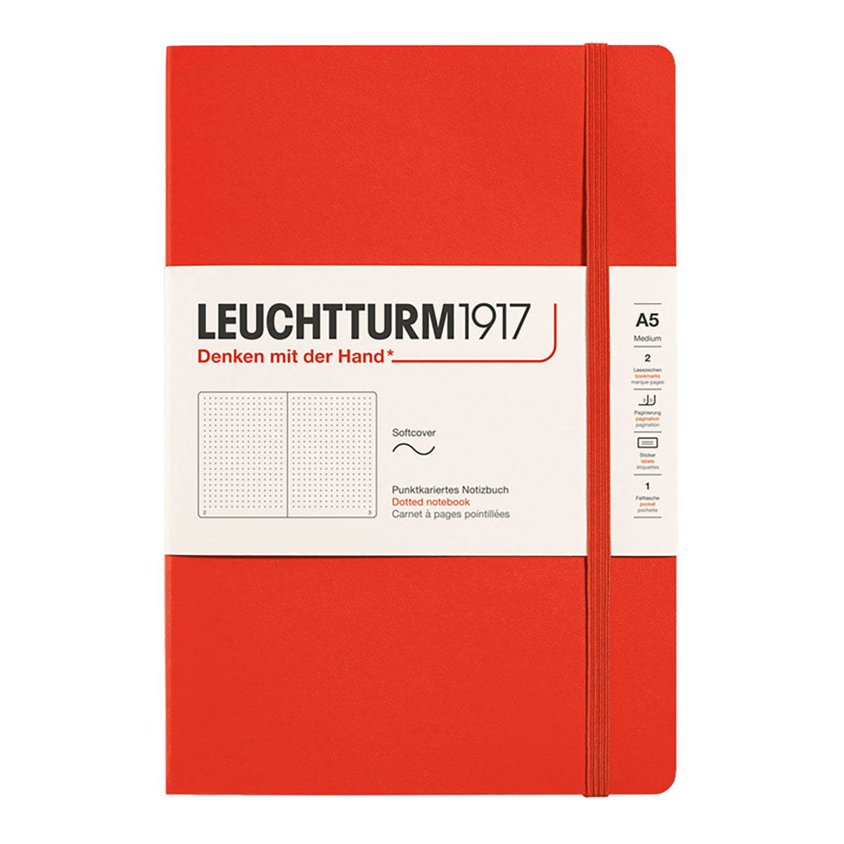 Leuchtturm1917 Notebook A5 Soft Cover, Dotted