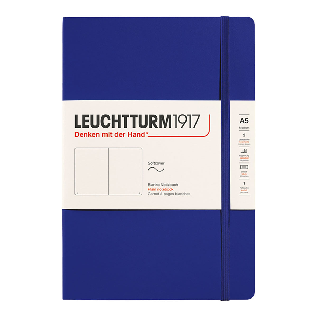 Leuchtturm1917 Notebook A5 Soft Cover, Plain