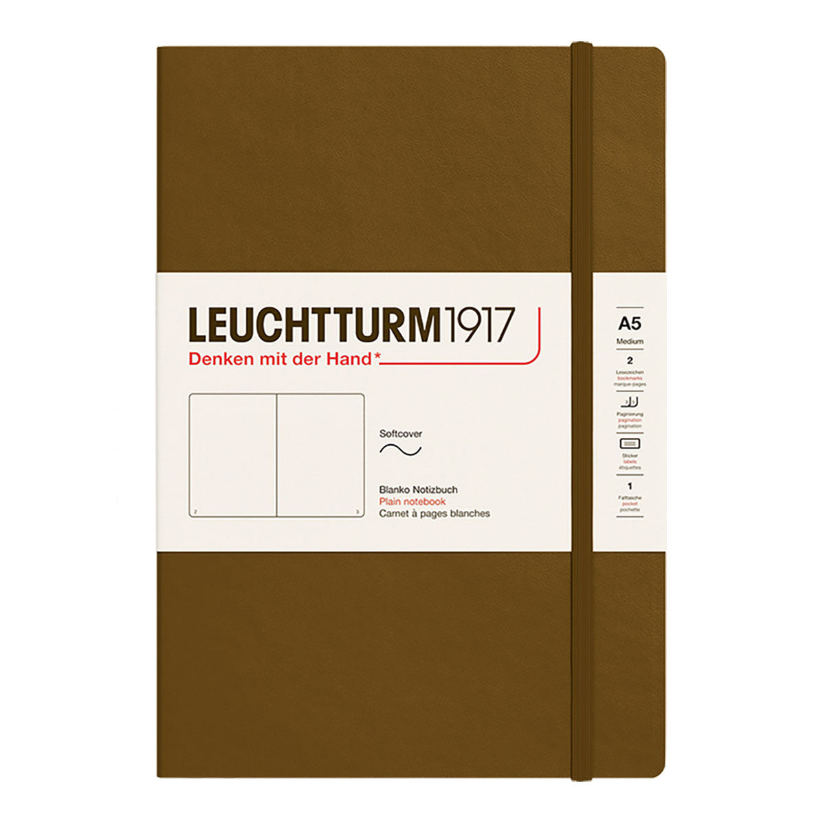 Leuchtturm1917 Notebook A5 Soft Cover, Plain