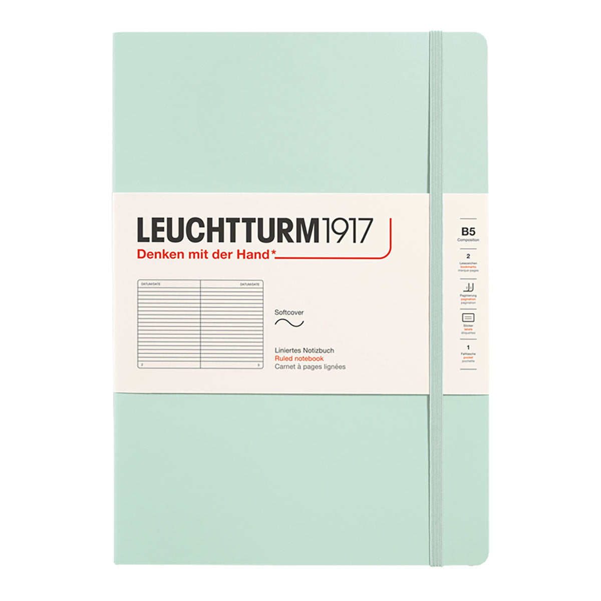 Leuchtturm1917 Notebook B5 Soft Cover, Ruled