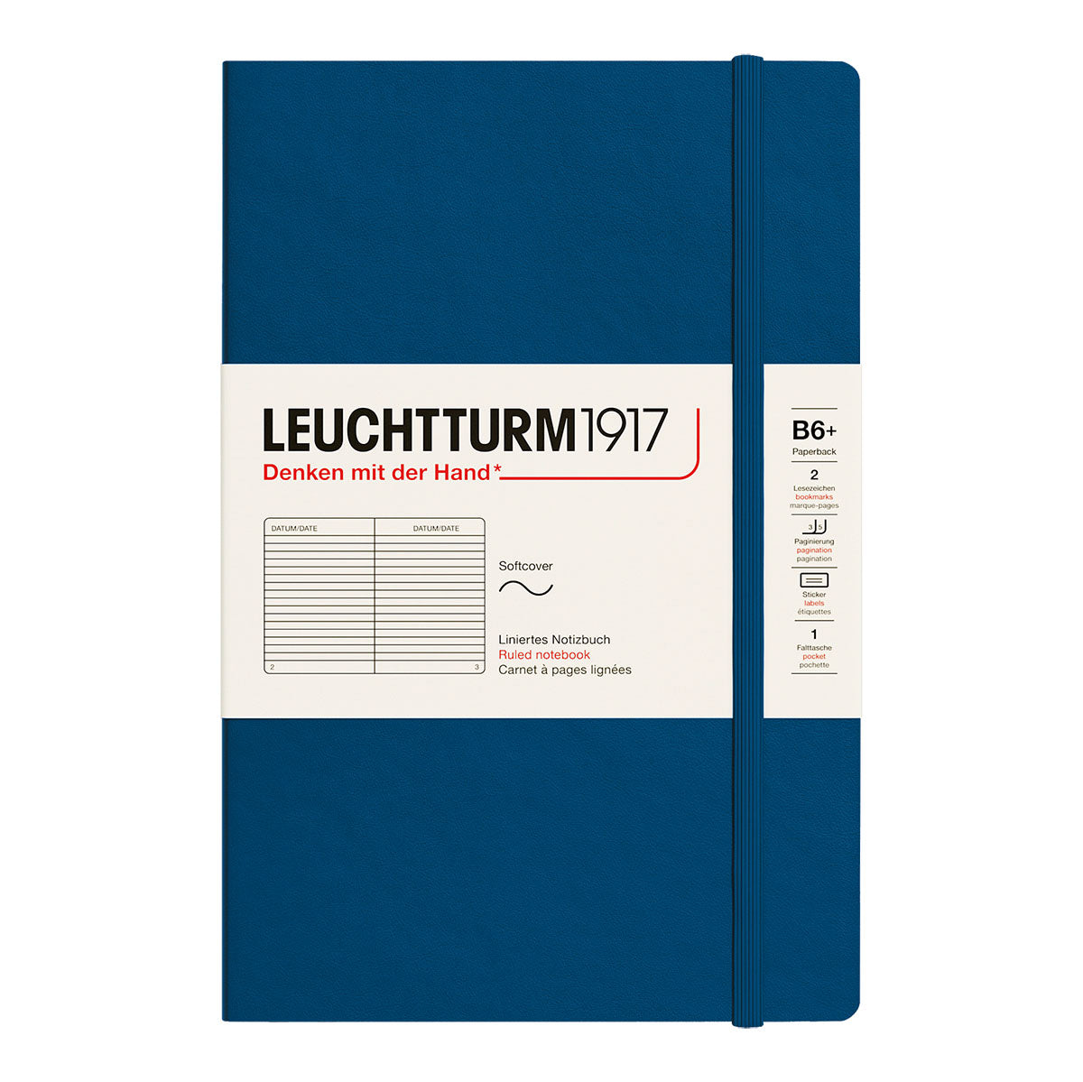 Leuchtturm1917 Notebook B6+ Soft Cover, Ruled
