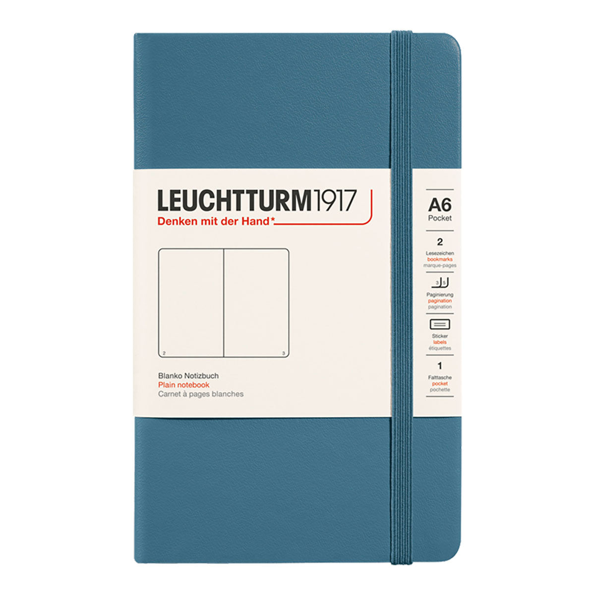 Leuchtturm1917 Pocket Notebook A6, Plain