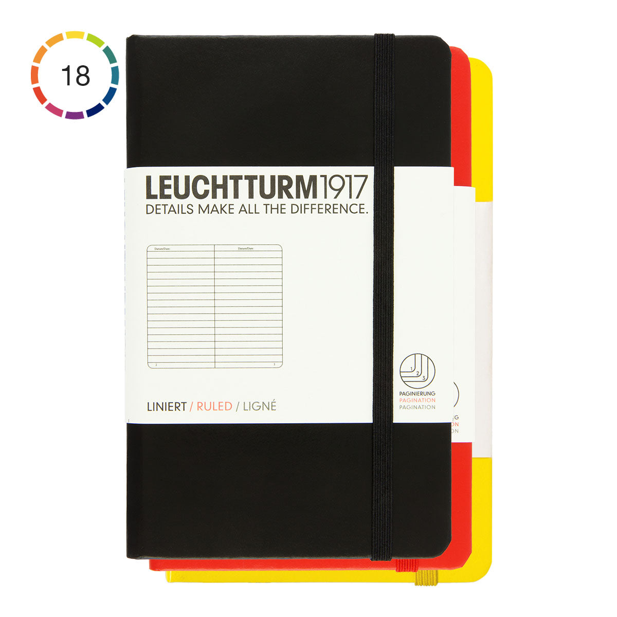 Leuchtturm1917 Pocket Notebook A6, Ruled