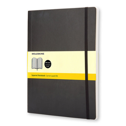 Moleskine Classic X-Large Notebook Soft Cover Squared
