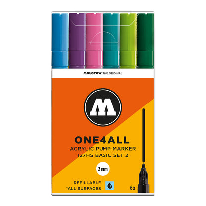 Molotow ONE4ALL 127HS 6set Basic 2