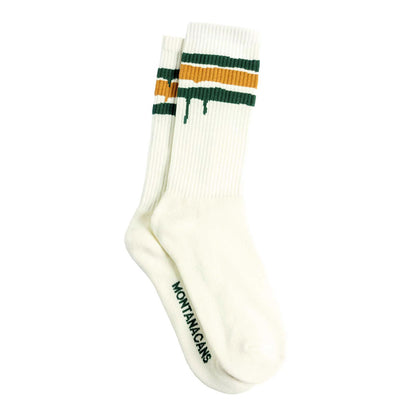 Montana Cans Socks Stripes Off White