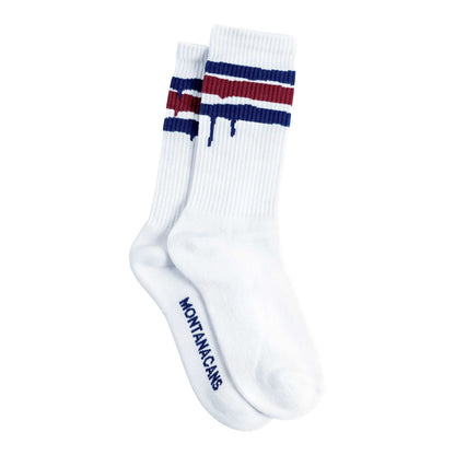 Montana Cans Socks Stripes White