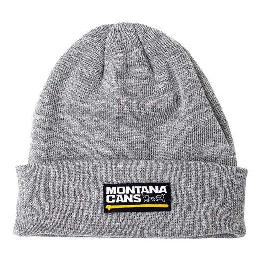 Montana Cans Typo Logo Beanie Grey Heather