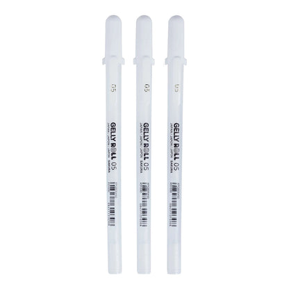 Sakura Gelly Roll 06 Fine 0.3 mm 3 set White Colors