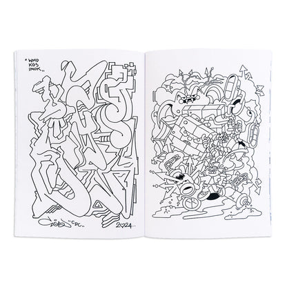 Sketchy Graffiti Coloring Book