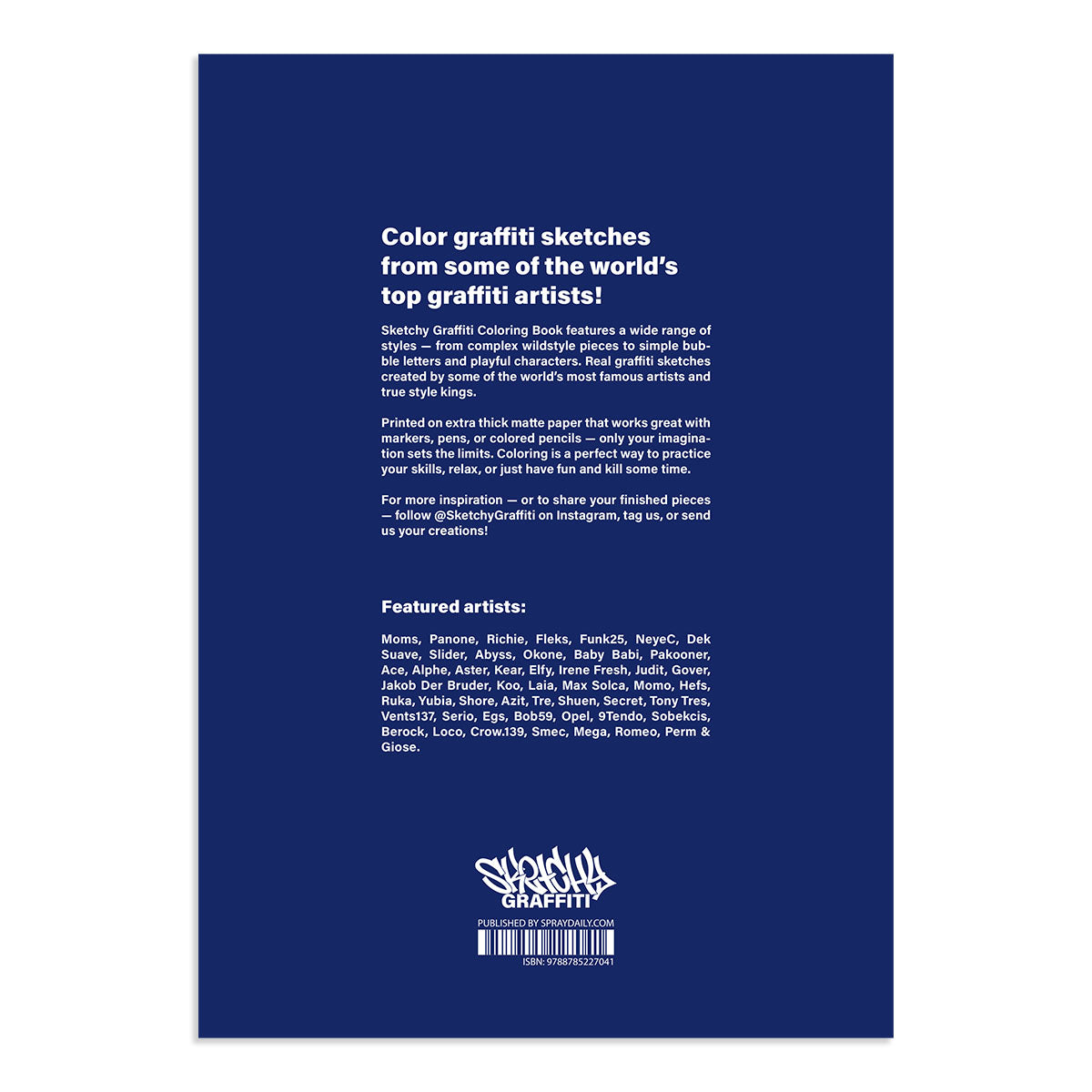 Sketchy Graffiti Coloring Book