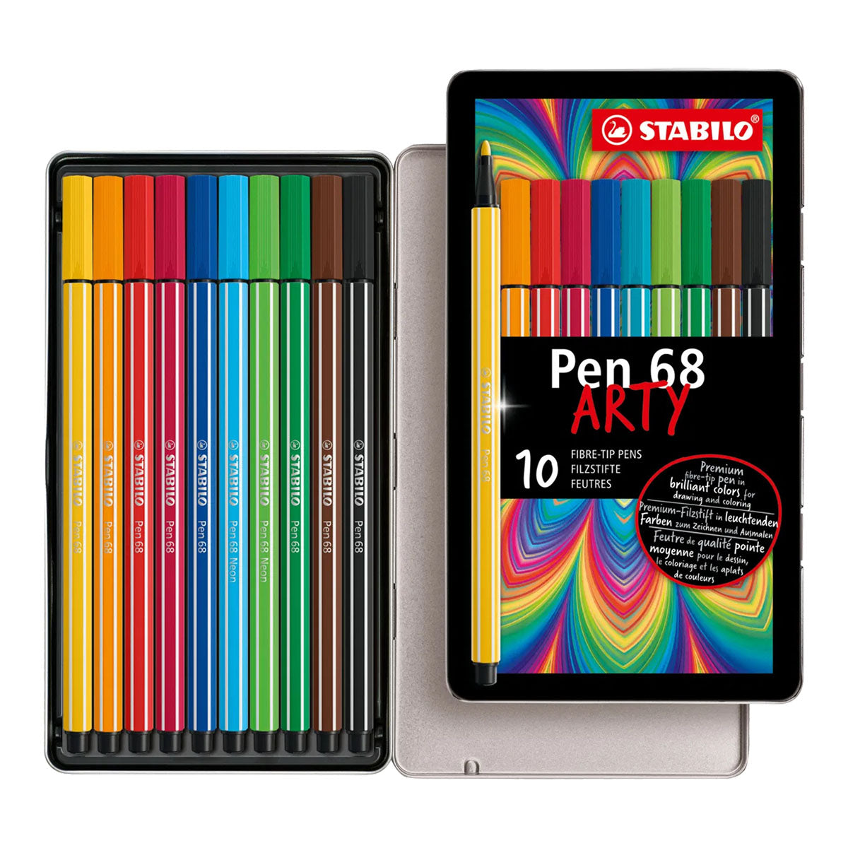 Stabilo Pen 68 Fiber-tip Arty 10 set