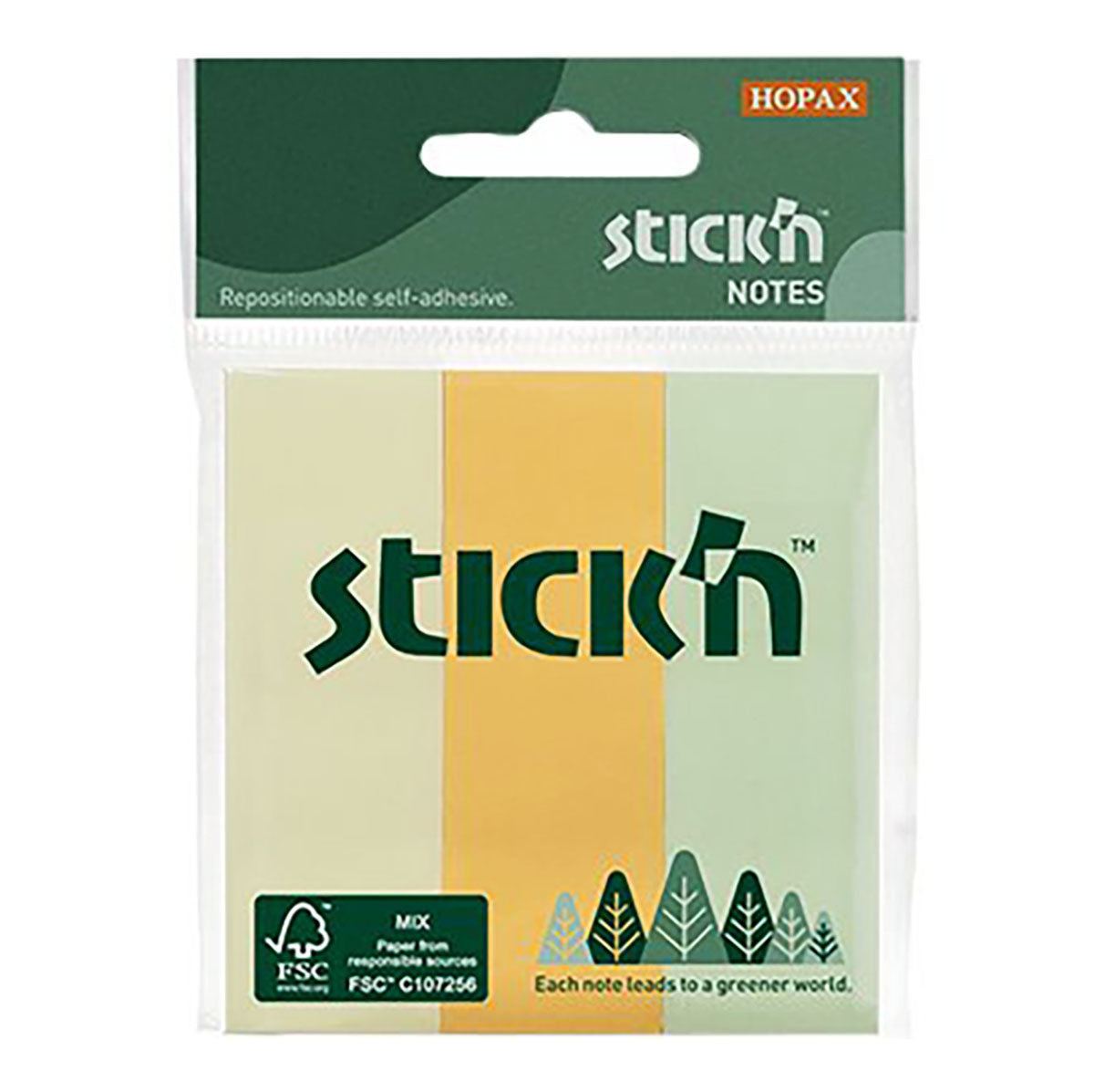 Stick'N Notes FSC 76x25 mm 3 Colors/150 Sheets – UNFADE