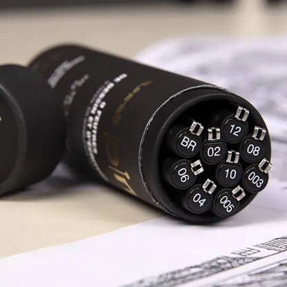 Uni Pin Fine Line Pens The Tube 9 Set, Black